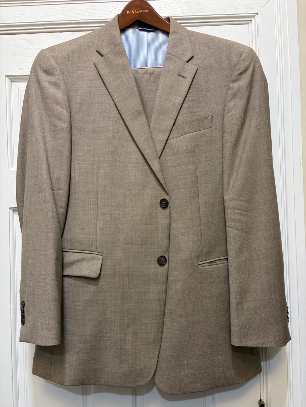 Tommy Hilfiger Men's Classic Tan Suit-jacket and pants